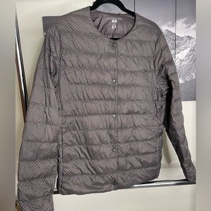 Uniqlo Ultra Light Down puffer jacket - polka dot, size xL durable
